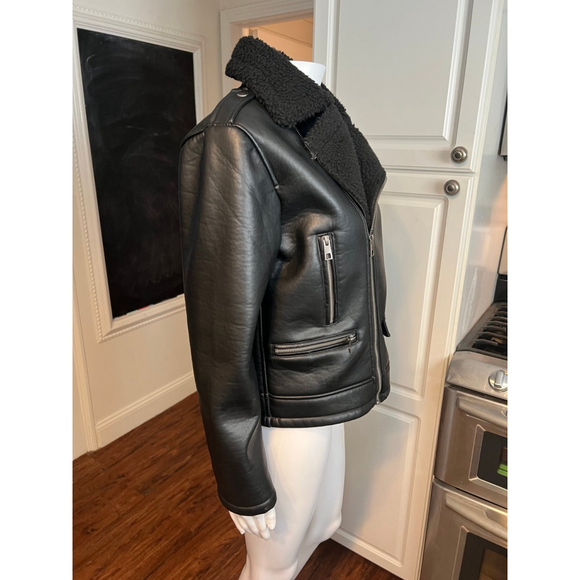 Zara Black Moto Jacket - Picture 6 of 7